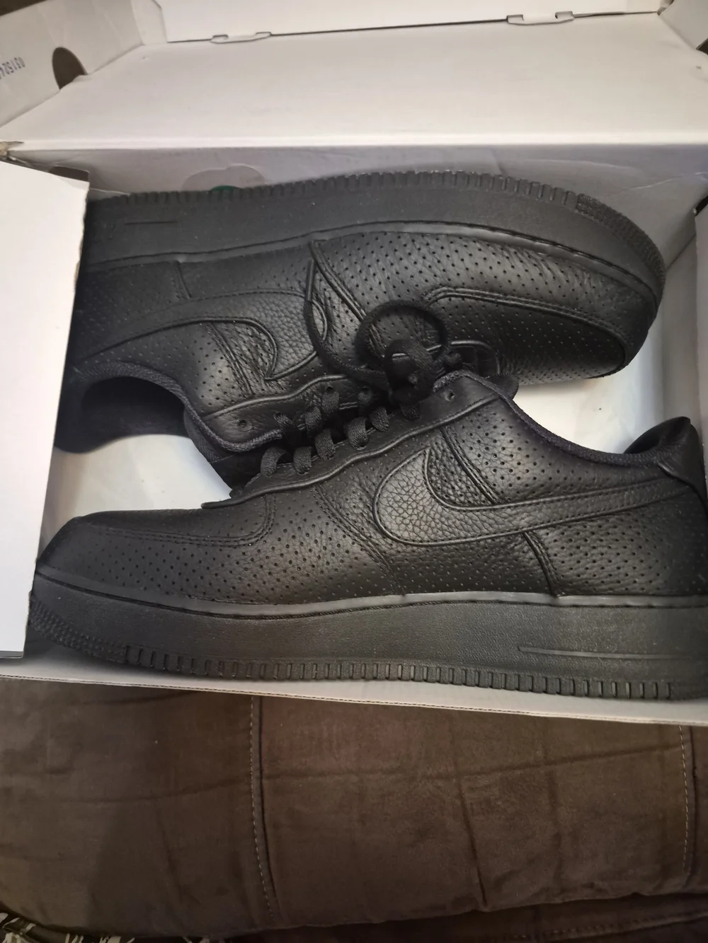 Nike Air Force 1 SP Perforated Black/Game Royal Low Top Leather HF8189-001
